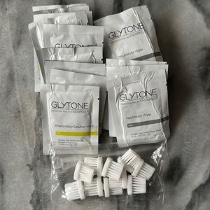 NEW Bundle of 10 Glytone Prep Solution Pads, Peel Brushes, and Peel Neutralizer